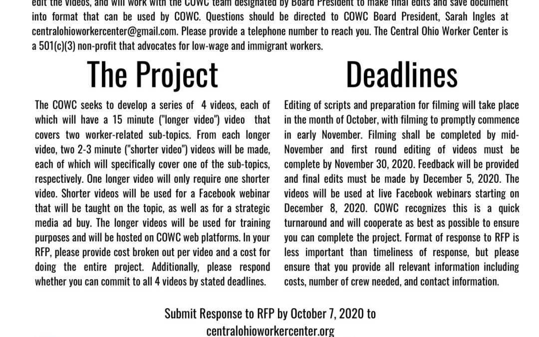 Request for Proposals