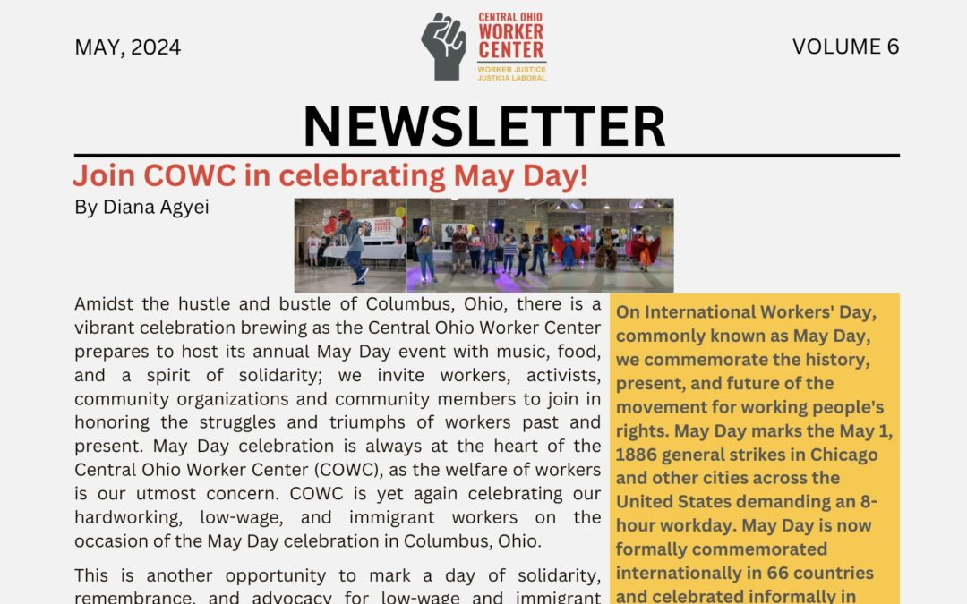 Newsletter May 2024 – Volume 6