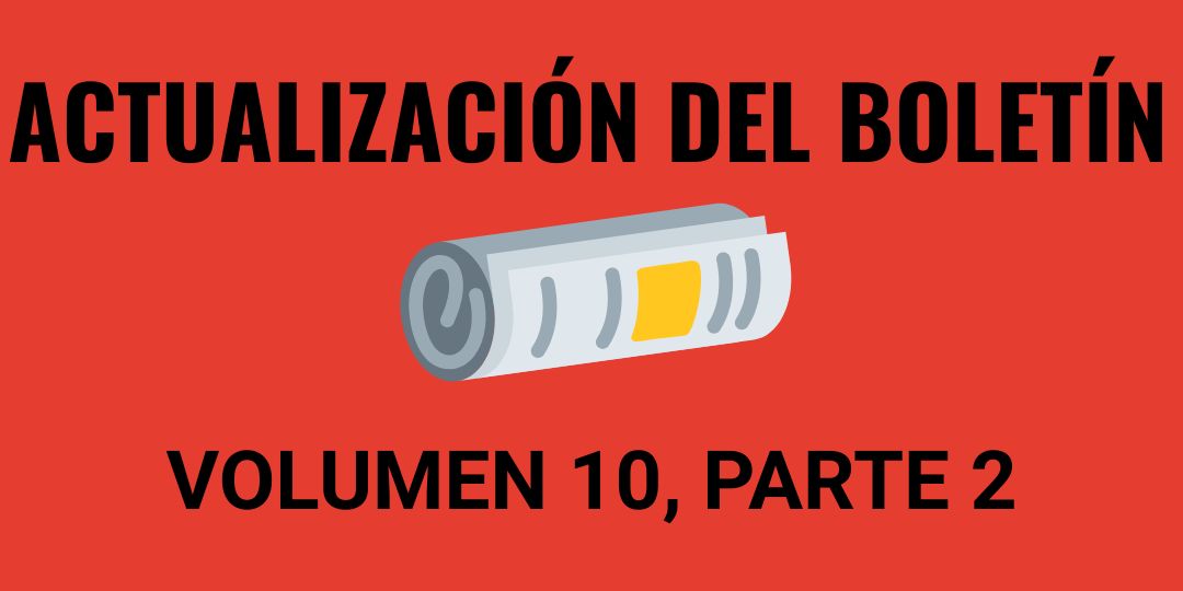 ACTUALIZACIÓN DEL BOLETÍN Mayo